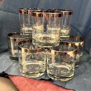 MCM set of 8 old fashion bar glasses. In wonderful condition, they look like new